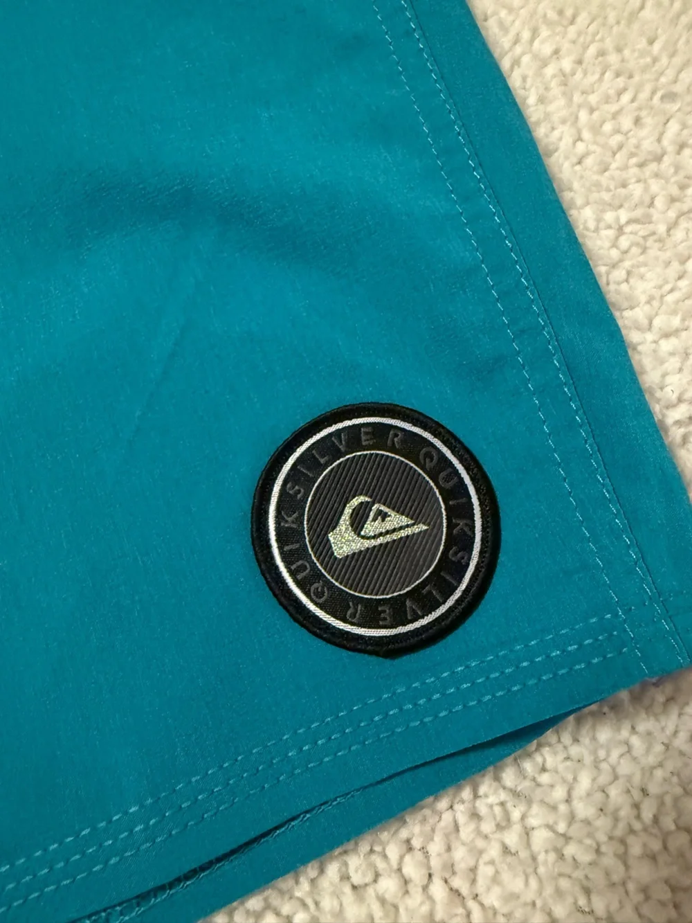 Quiksilver Blue Teal Boardshorts Swim Trunks Beach Shorts Surfsilk Tijuana 19